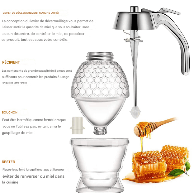 2x Miel Dispensateur Innovants