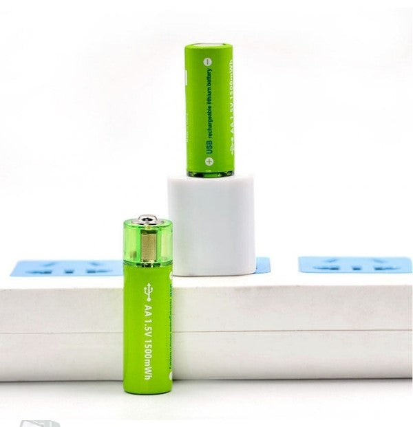 Batteries Rechargeables AA USB Éco