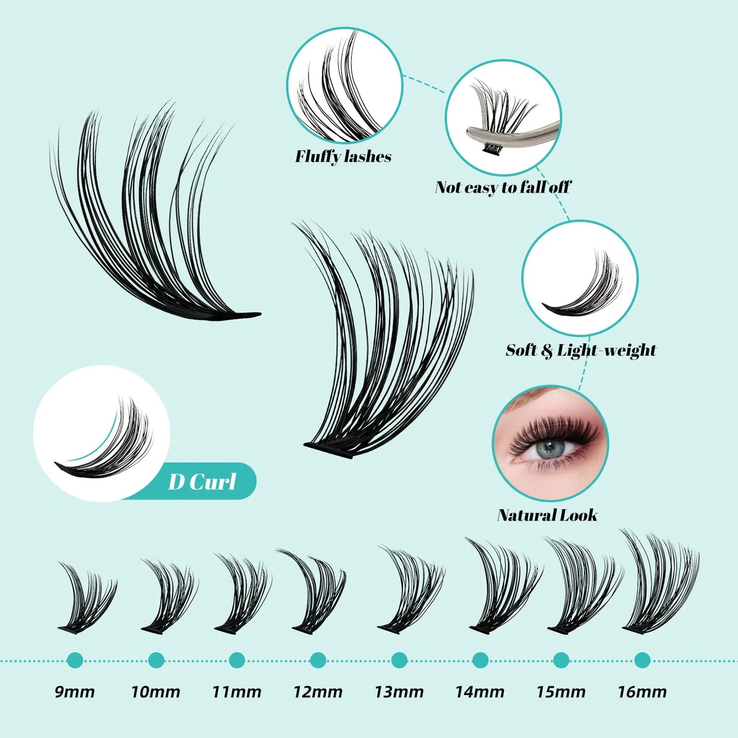 Kit complet de Cils professionnels