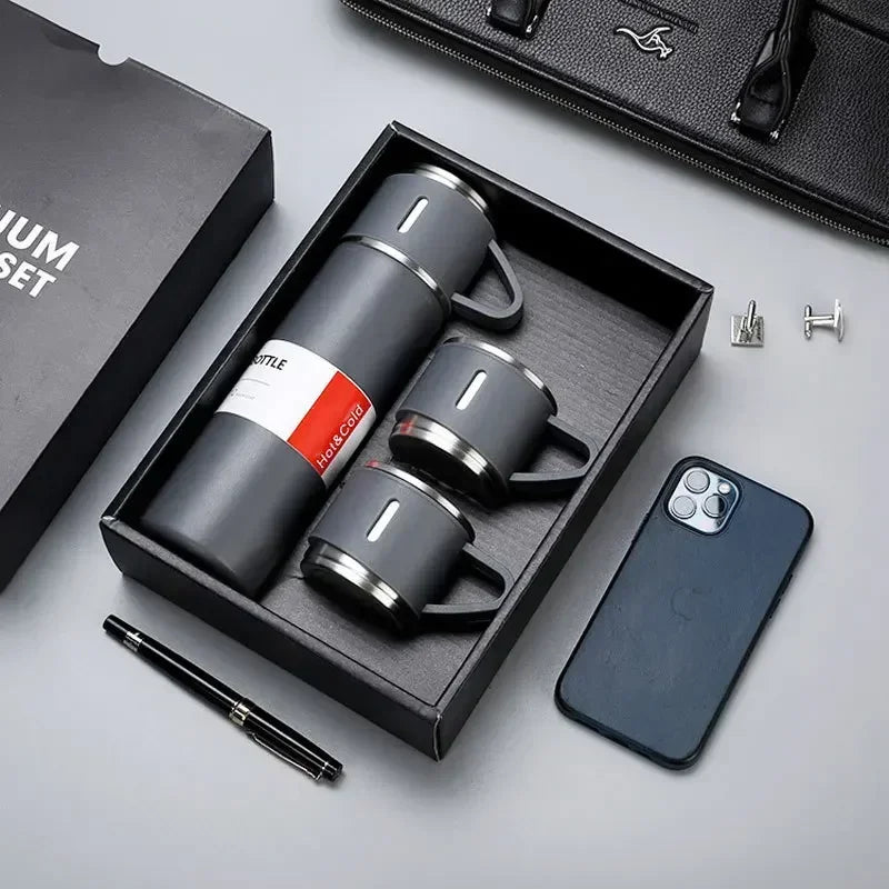 Thermos Élégant en Acier Inoxydable