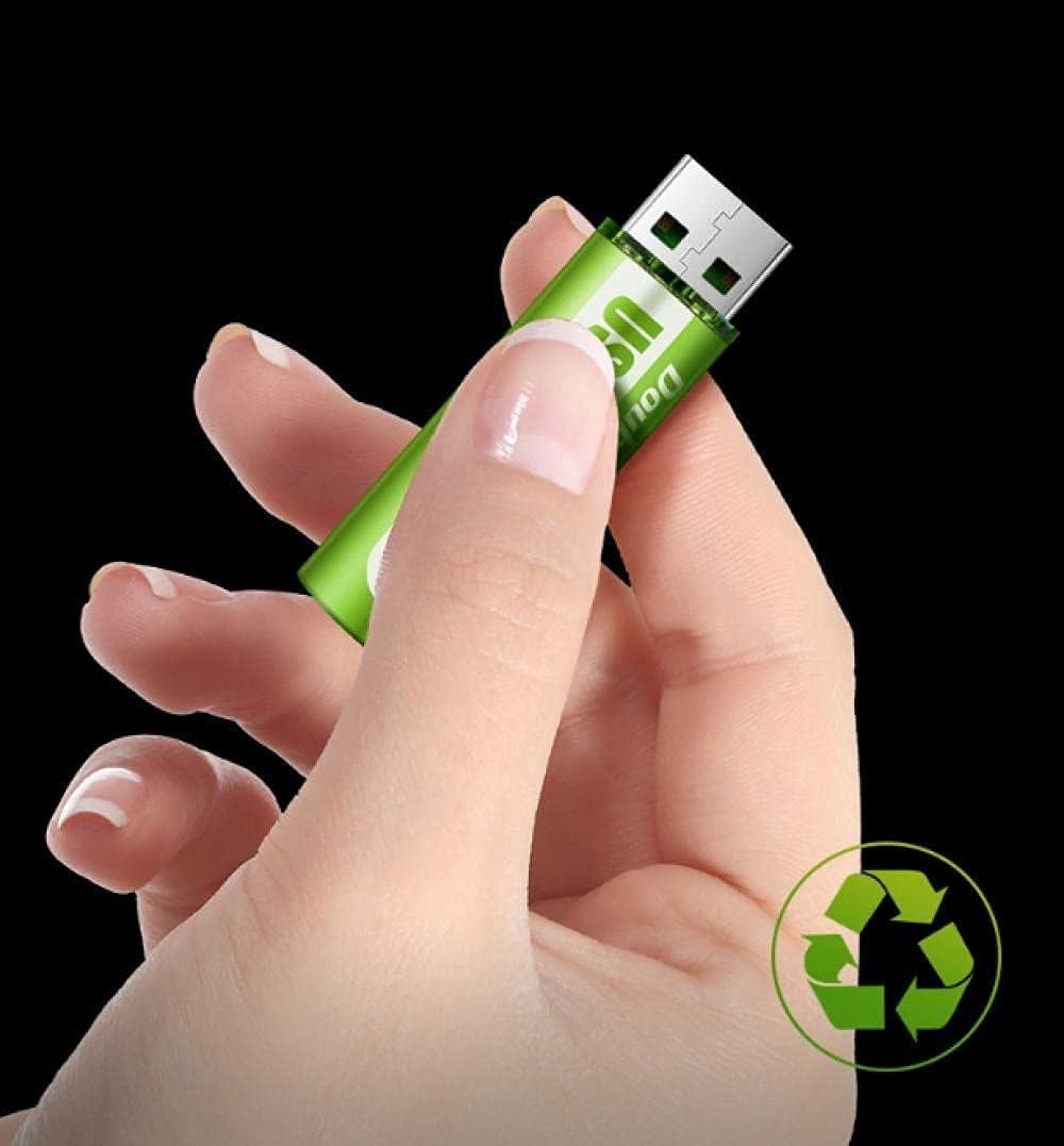 Batteries Rechargeables AA USB Éco