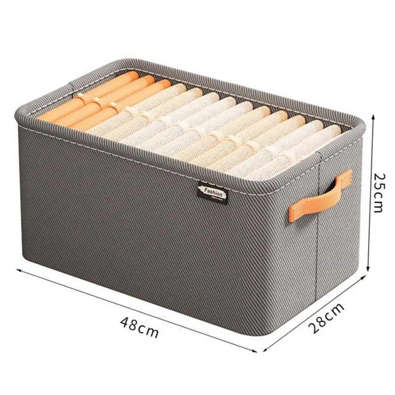 Boîtes de Rangement Tissu Gris
