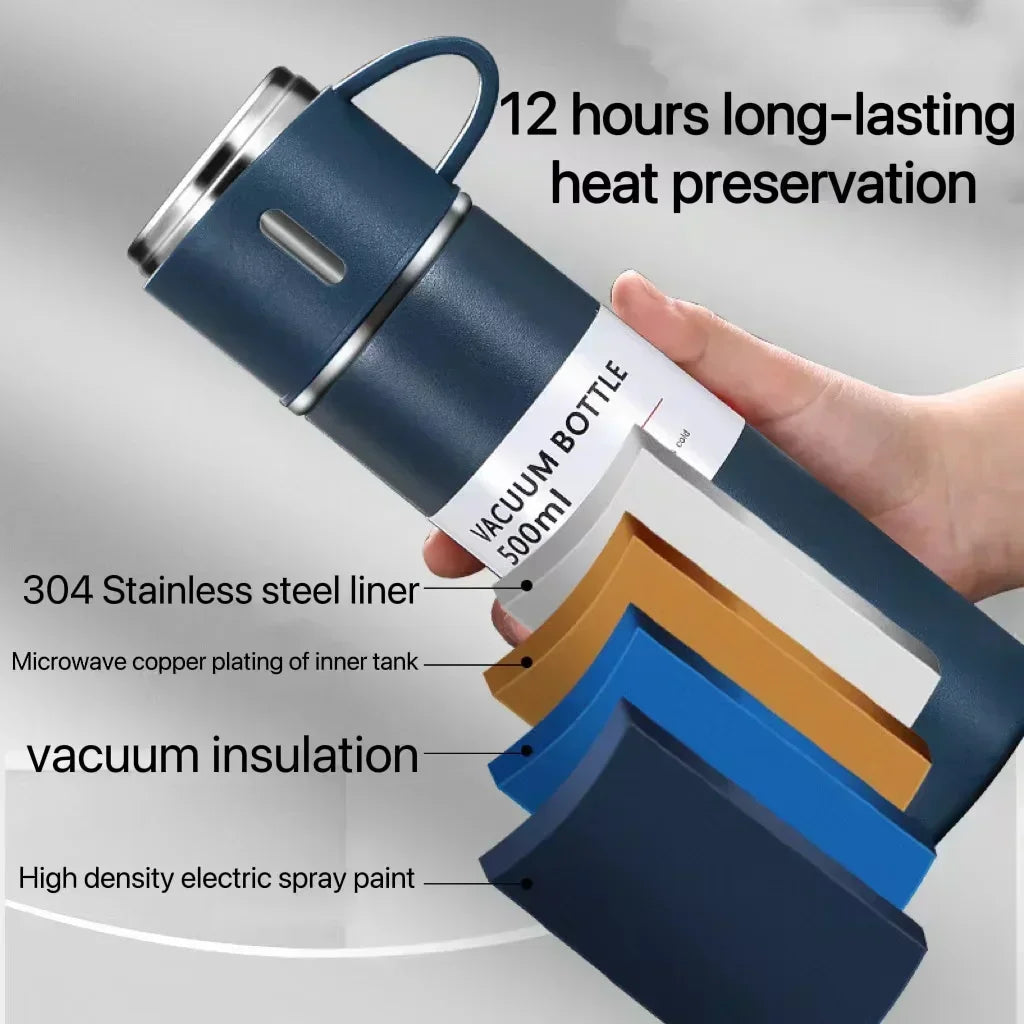 Thermos Élégant en Acier Inoxydable