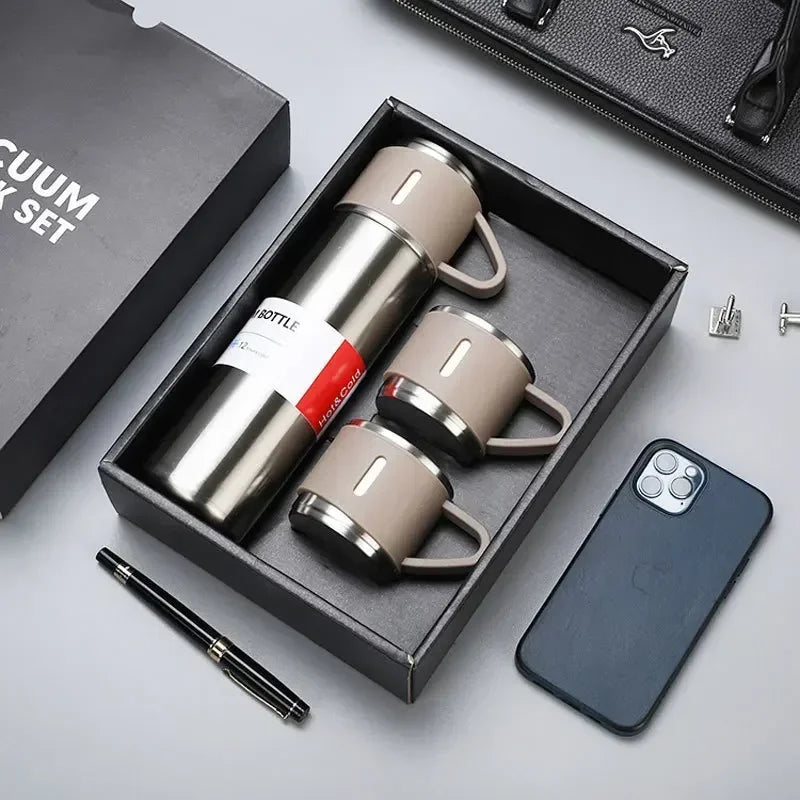 Thermos Élégant en Acier Inoxydable