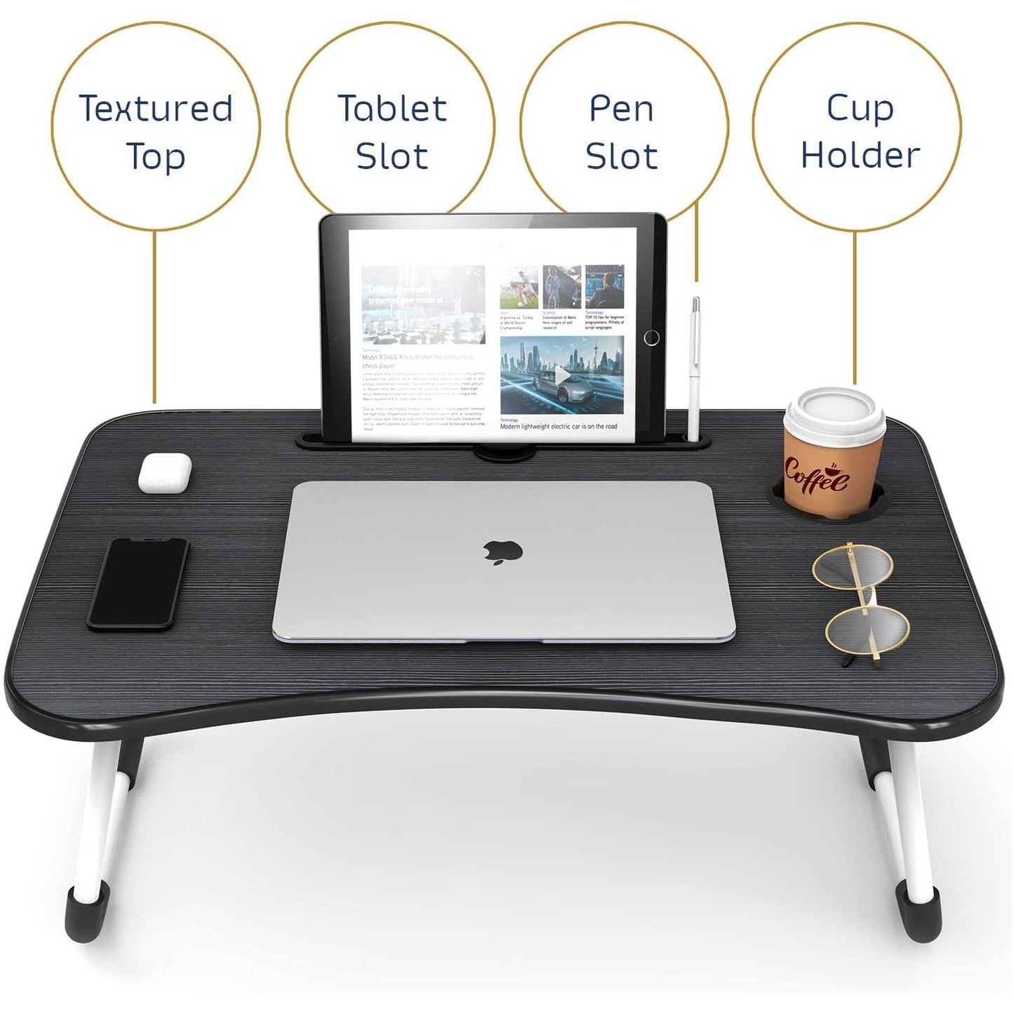 Table Pliable Confort Rangement Ergonomique