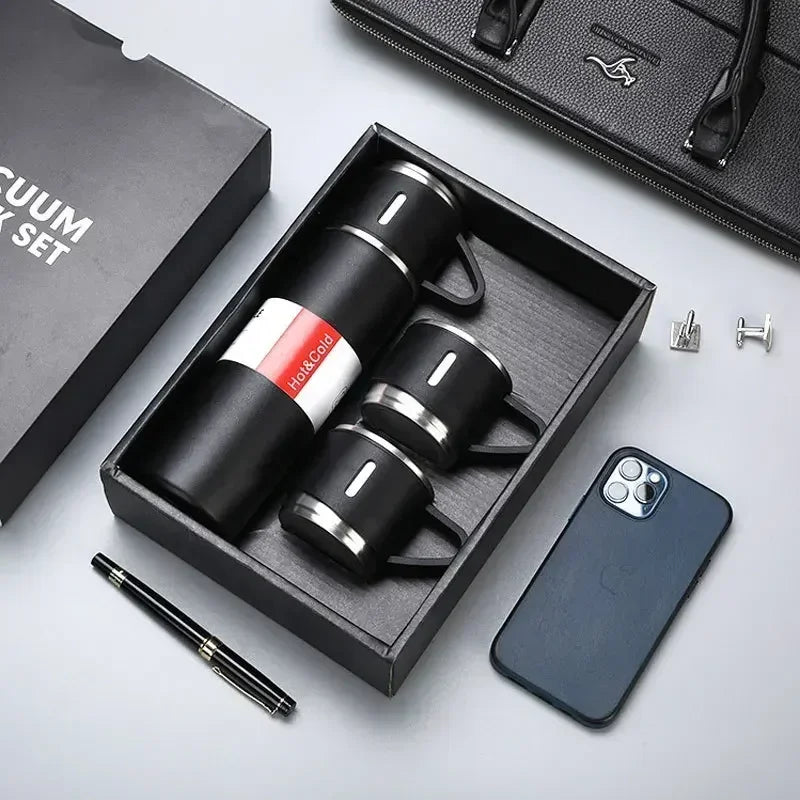 Thermos Élégant en Acier Inoxydable