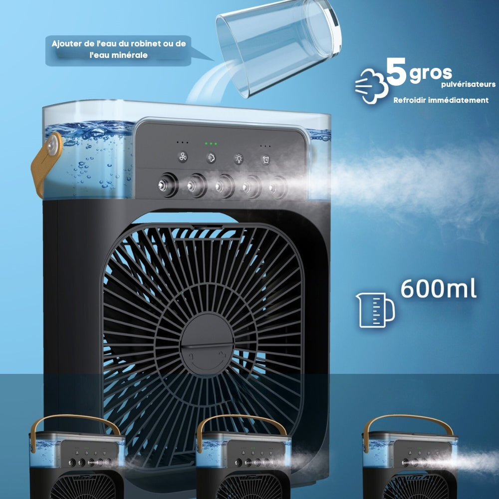 Ventilateur, Humidificateur et Veilleuse LED
