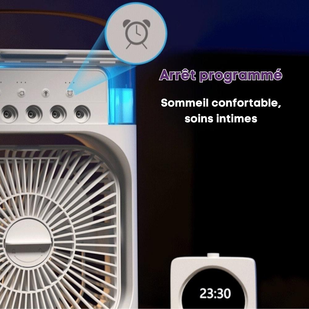 Ventilateur, Humidificateur et Veilleuse LED