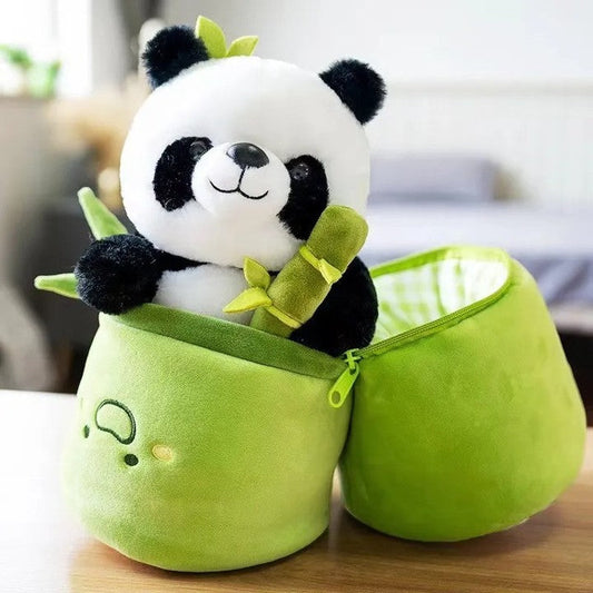 Peluches Câlines de Panda Bambou